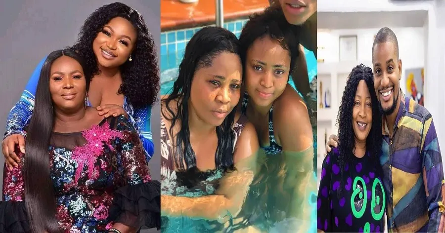 30 Nigerian Celebrities Who Showed Us How Close They Are to Their Parents (Photos)