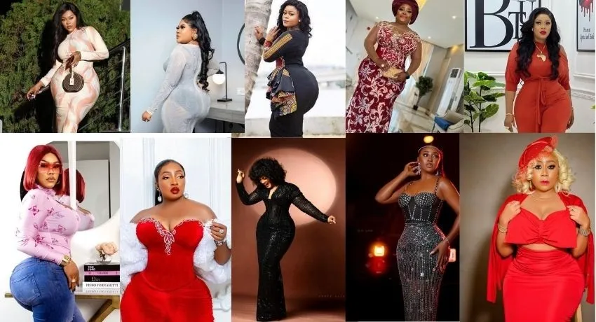 Top 10 Most Curvy Nigerian Female Celebrities In The Movie Industry (Photos)