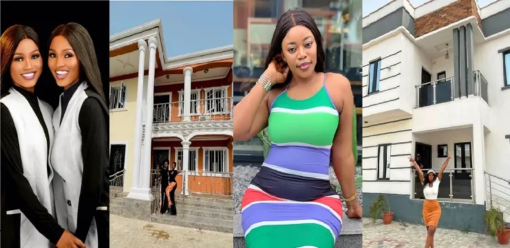 CELEBRITYNIGERIA CELEBRITY 4 Female Celebrities In Nigeria That Acquired A Multi-million Naira Mansion In the Year 2022 (Photos)
