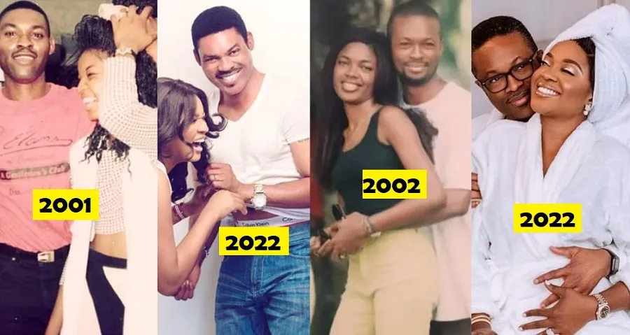 7 Nigerian Celebrities Who’ve Been Married Over 20 Years (See Before & After Photos)