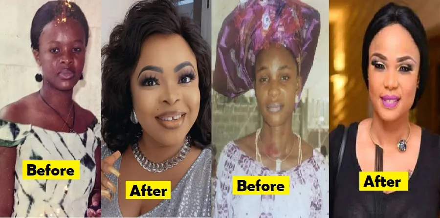 Meet 30 Nigerian Celebrities Who Drastically Changed Their Skin Color (Photos)