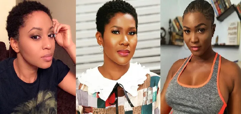 20 Nigerian Female Celebrities Who Looked Beautiful Rocking Their Natural Hair – See How They Looked
