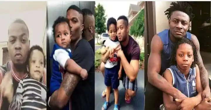 See Cute Photos of Nigerian Celebrities With Their Handsome Son