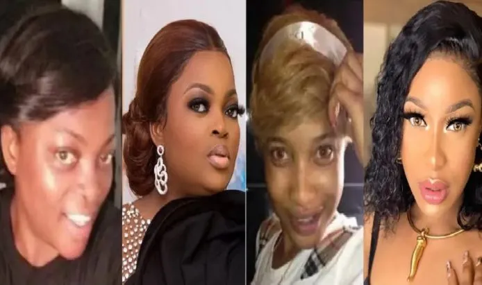 Nigerian Actresses: “Before and After” Makeup Transformation (Photos)