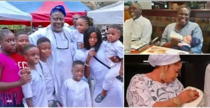 Meet 15 celebrity grandparents in Nigerian entertainment industry with their grandchildren (See Photos)