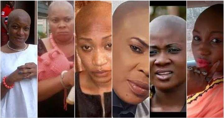 Nollywood Actresses who were brave enough to go bald for a movie role (Photos)