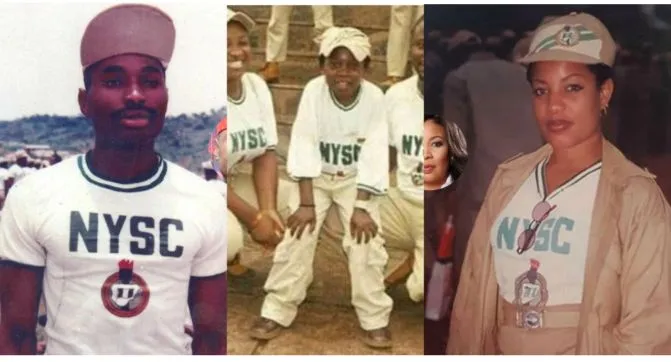 Checkout 13 Nigerian Stars With Their NYSC Throwback Pictures (Photos)