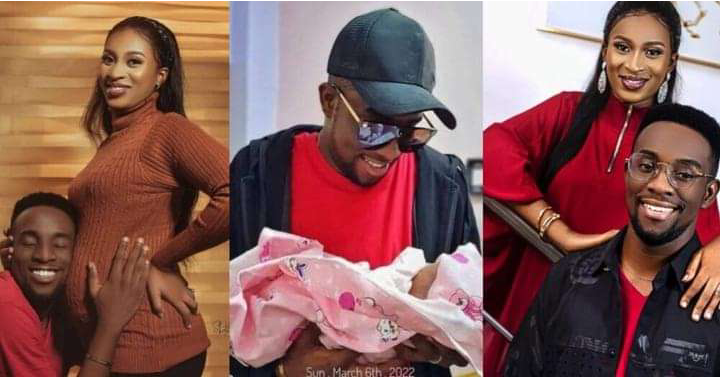 “May God Bless The Day I Met You”- Gospel Artist, GUC Tells Wife As She Give Birth On Their 1st Wedding Anniversary (Photos)