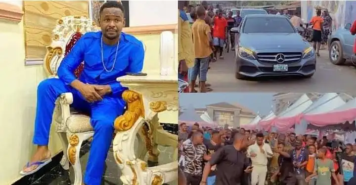 Actor, Zubby Michael Arrives For Innoson Mother’s Burial In Nnewi (Video)