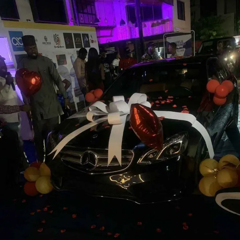 BBN Laycon Receive A Mercedes Benz car Gift at his 27th Year Birthday