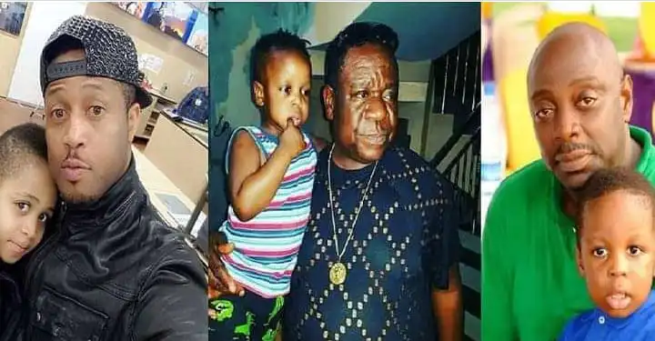 20 Nollywood Actors Who Are Fathers To Handsome Boys (See Photos)