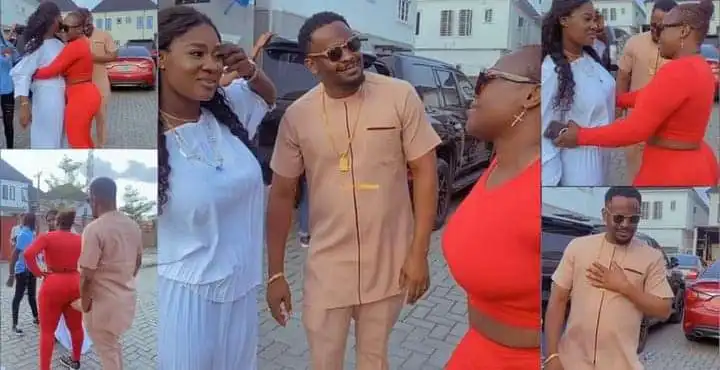 Beautiful Moment As Zubby Michael And Mercy Johnson Meets With Other Nollywood Actors.
