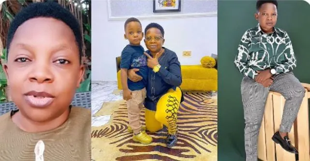 Reactions as actor Chinedu Ikedieze shows off his son on Social Media (Photos)