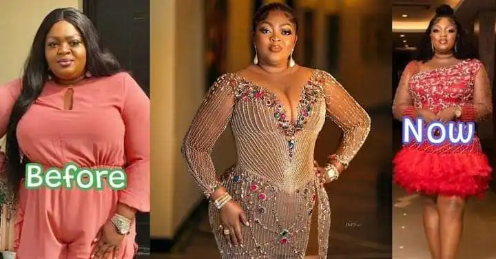 See How Actress Eniola Lost Weight Drastically in 1 Year