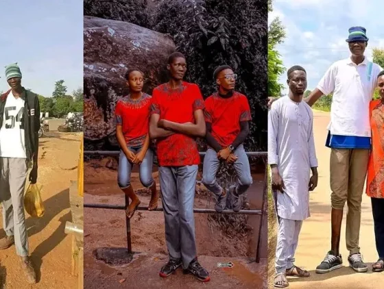 Photos of the “tallest man in Kaduna” emerges online