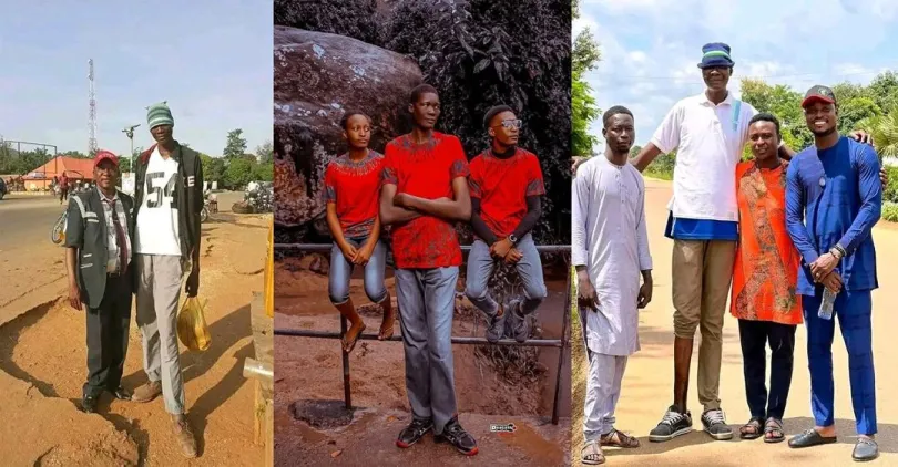 Photos of the “tallest man in Kaduna” emerges online