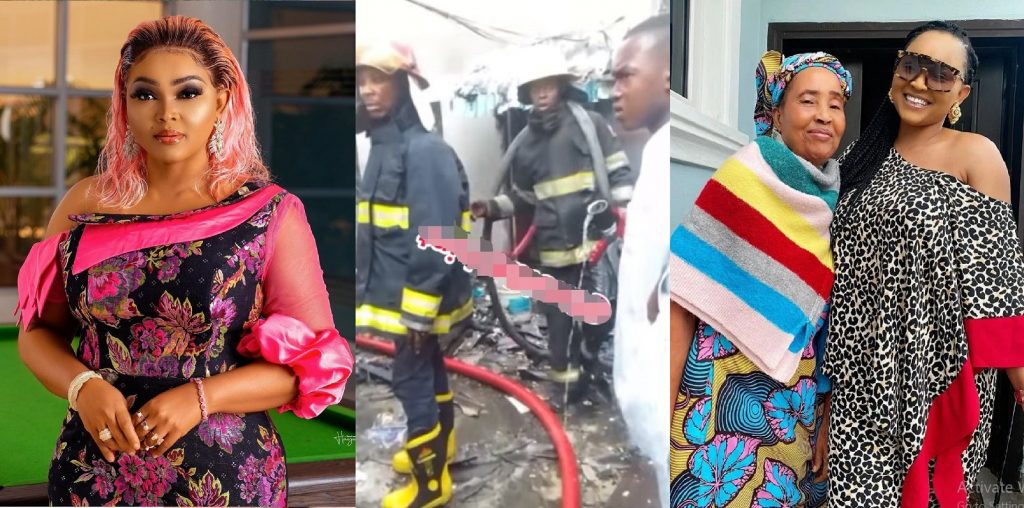Mercy Aigbe’s mother Escape death as daughter accuses her of witchcraft, sets her on fire [Video]