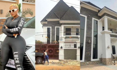 “Money dey this acting o” – Reactions as Destiny Etiko Shows Off Her Newly acquired Mansion On Instagram(Photos)