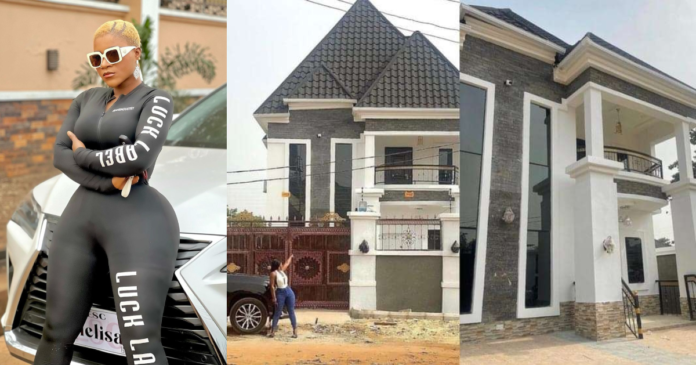 “Money dey this acting o” – Reactions as Destiny Etiko Shows Off Her Newly acquired Mansion On Instagram(Photos)