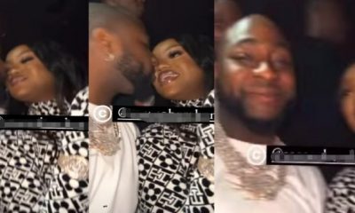 Davido and Chioma keep peppering haters as they share a k!ss at a club in London (Video)