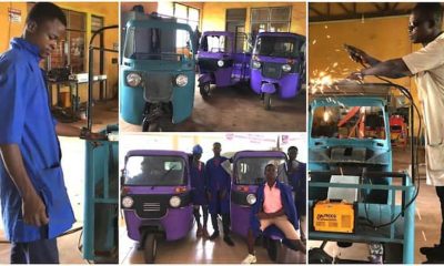Super Talented African Students Builds Keke From Scratch, Wows Many Online