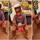 “Future Billionaire”: Little Boy Who Who Hawk Sits Down to Count His Money After Sales, Video Goes Viral