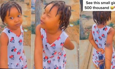 “I Go Break Your Phone”: Little Girl Confronts Man On The Road, Says He Owes Her N500k Cash