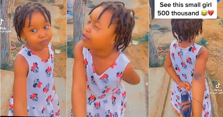 “I Go Break Your Phone”: Little Girl Confronts Man On The Road, Says He Owes Her N500k Cash