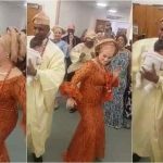 “Oyinbo No Wan Fall Hands o”: White Woman Steals the Show During Daughter’s Naming Ceremony in Nigeria