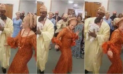 “Oyinbo No Wan Fall Hands o”: White Woman Steals the Show During Daughter’s Naming Ceremony in Nigeria